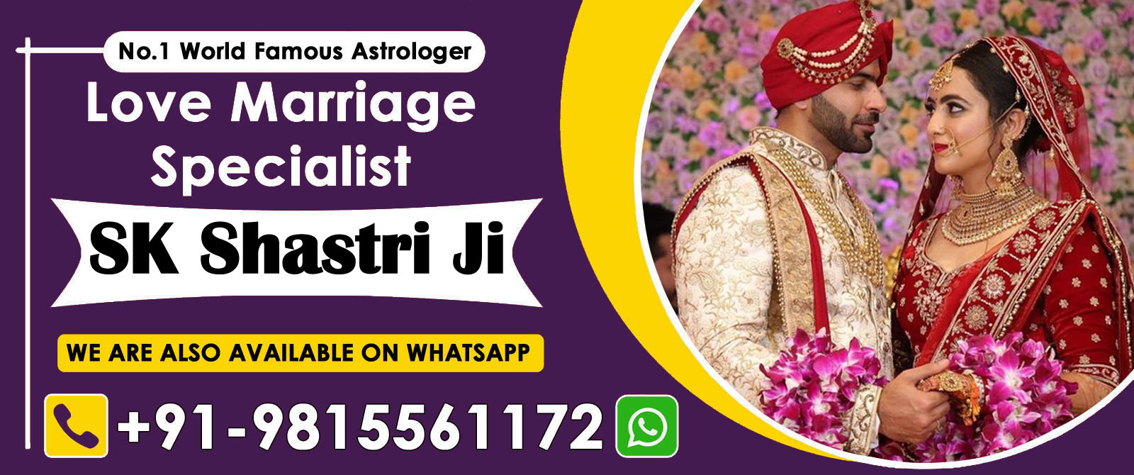 World Famous Astrologer SK Shastri Ji +91-9815561172